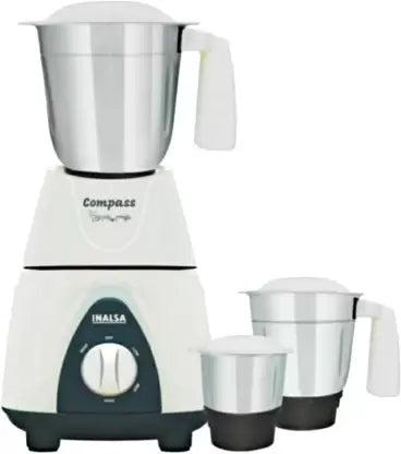Inalsa Compass 550 Mixer Grinder (3 Jars, White) Inalsa Compass 550 Mixer Grinder (3 Jars, White)